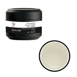 Gel UV universal natural 1 fase para unhas 15g - Ref. 146670