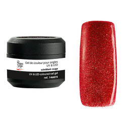 Gel de cor UV&LED Color IT Scintillant Rouge 5g - Ref. 146873