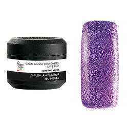 Gel de cor UV&LED Color IT Scintillante Violet 5g - Ref. 146874