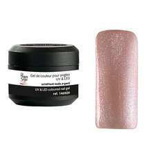 Gel de cor UV&LED Color IT Scintillant Nude Argent 5g