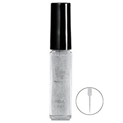 Esmalte para unhas nail art pailleté argent 7ml - Ref. 149476