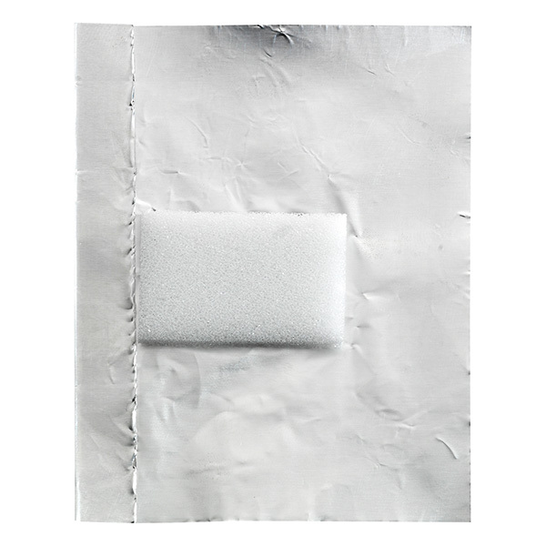 100 folhas de aluminio com compresa integrada