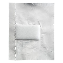 100 folhas de aluminio com compresa integrada