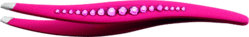Pinça de depilar com strass rose - Ref. 300086