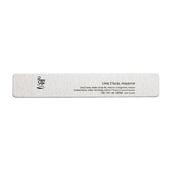 Lima para unhas retangular 2 caras 180/180, zebra - Ref. 122702