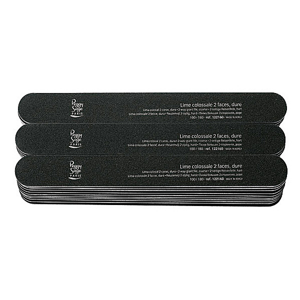 Lote 30 limas para unhas coosal 2 caras 100/180, preto