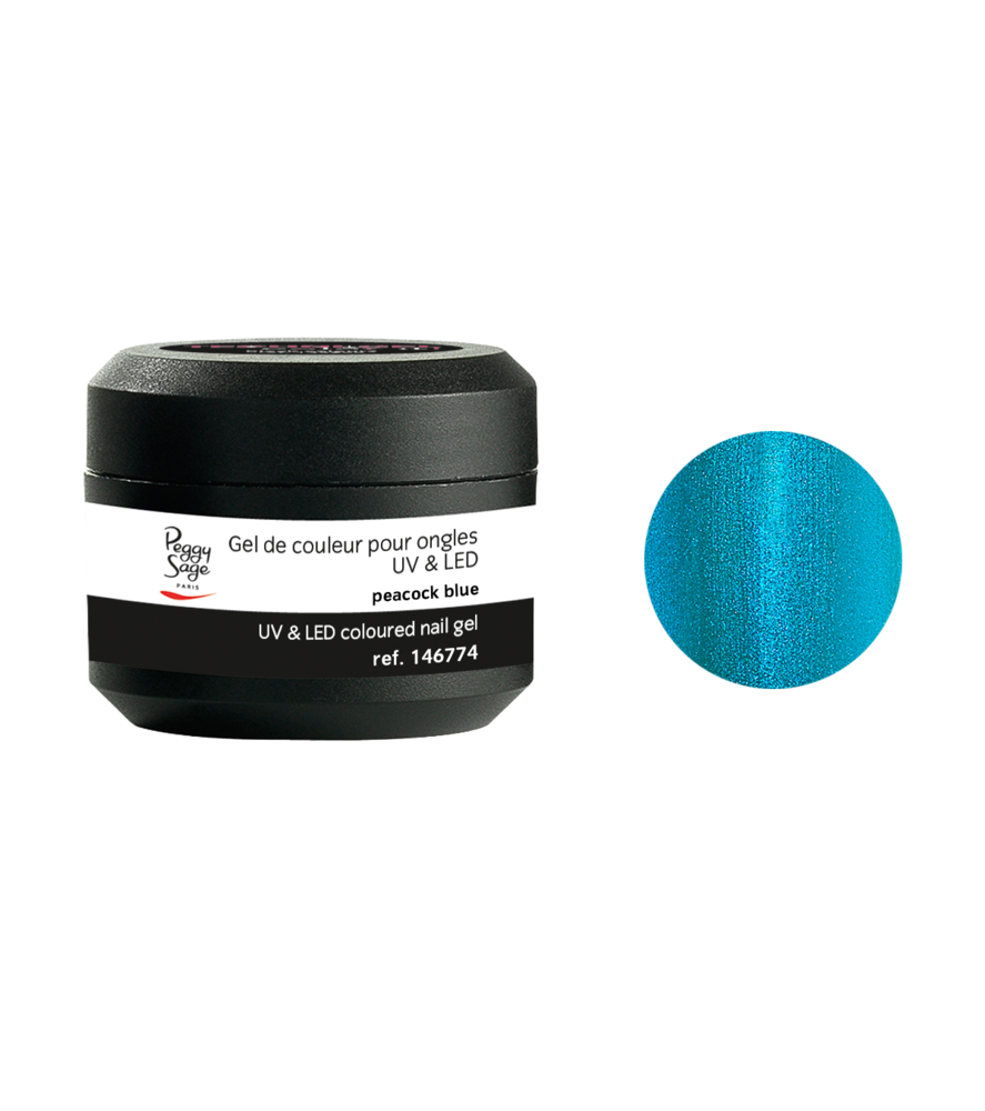 Gel de cor UV&LED Color IT Peacock Blue 5g - Ref. 146774