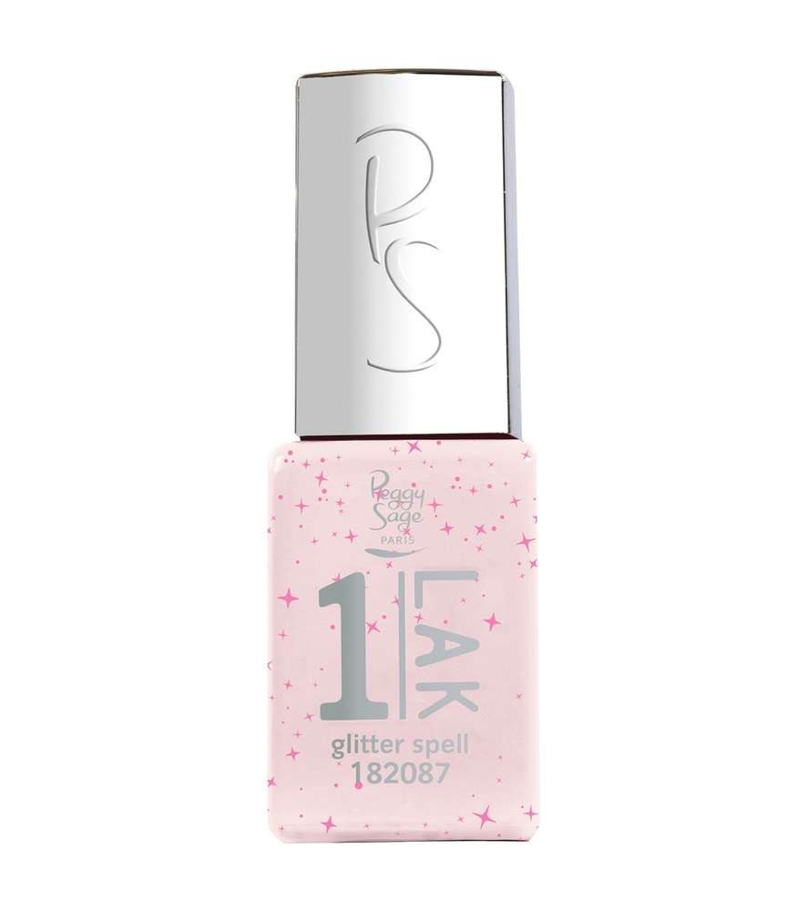 1-LAK 3-em1 Gel Polish Glitter Spell - 5 ml