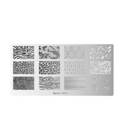 Placa De Stamping Nail Art WILDLIFE