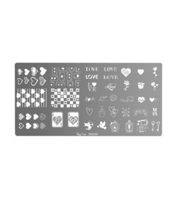 Placa De Stamping Nail Art LOVE